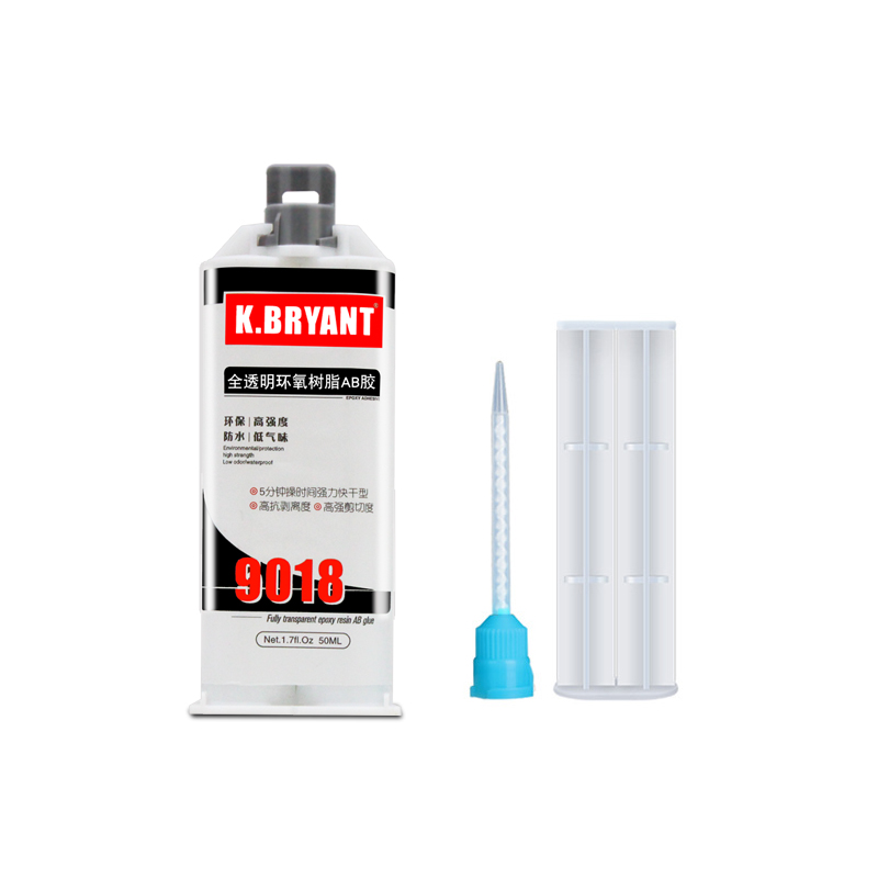 Fully transparent epoxy resin AB adhesive