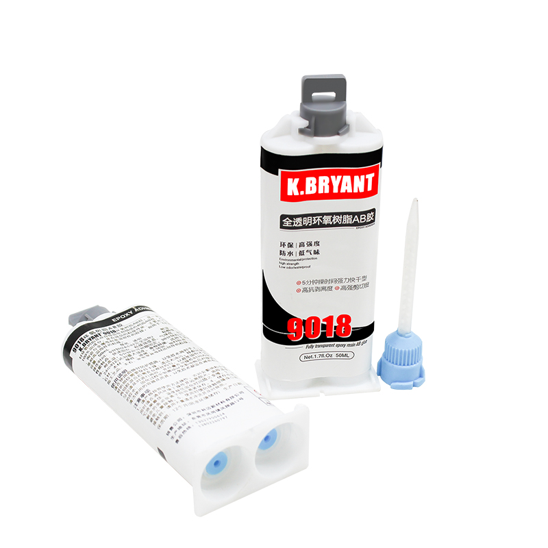 Fully transparent epoxy resin AB adhesive