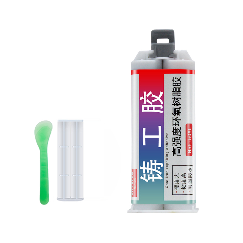 Fully transparent epoxy resin AB adhesive